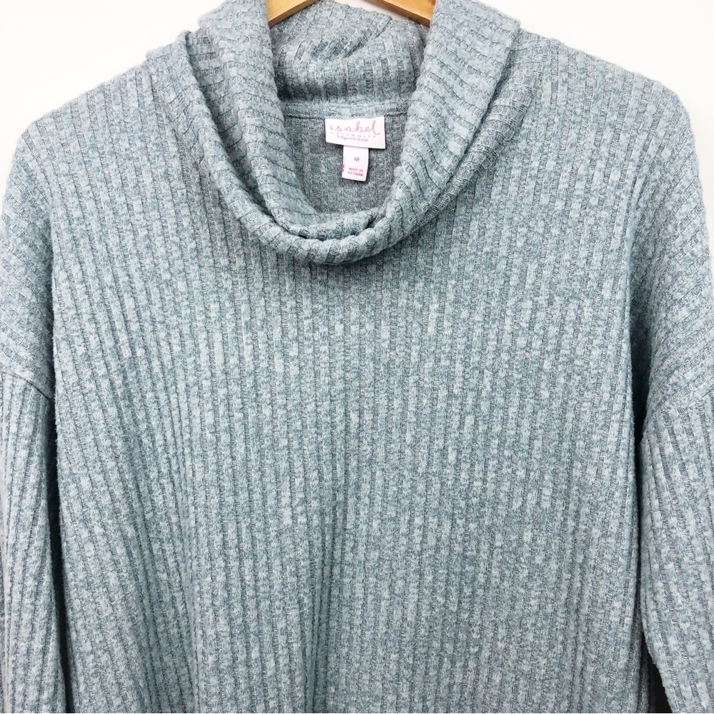 Isabel Maternity by Ingrid & Isabel Blue Ribbed Sweater - Picture 4 of 7